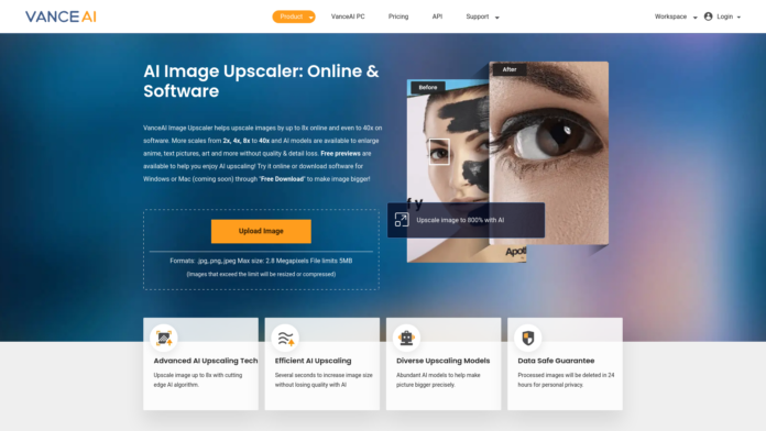VanceAI Image Upscaler