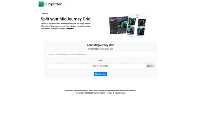 Midjourney Grid Splitter